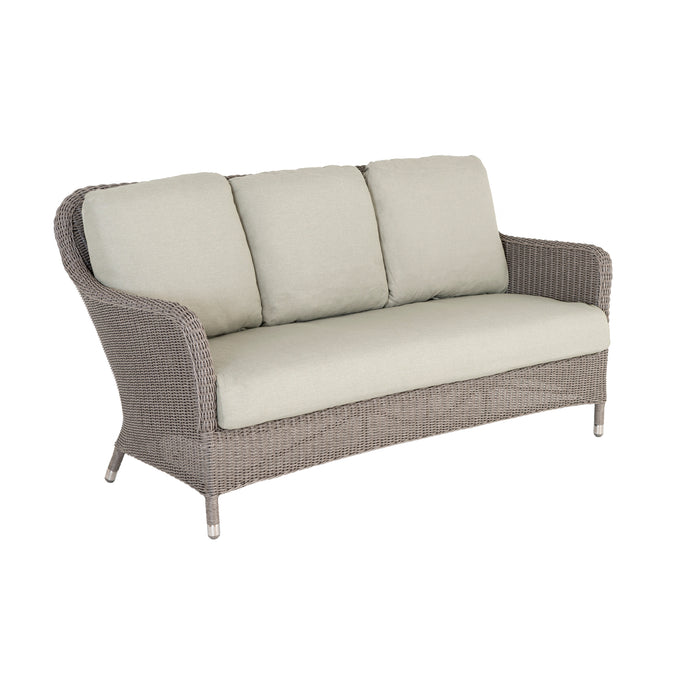 Alexander Rose Hazelmere NATURAL Weave Sofa Lounge Set with Pistachio Cushions