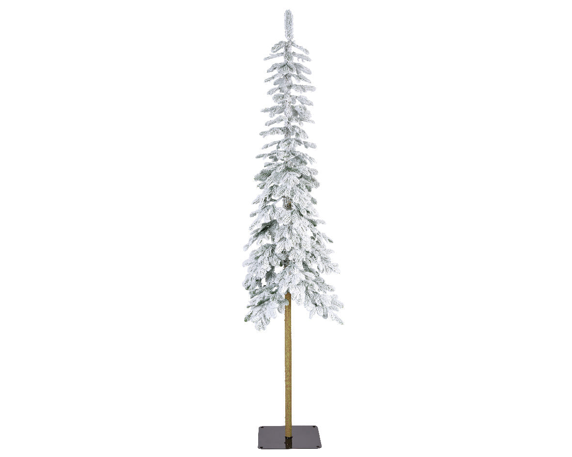 Everlands Snowy Alpine Slim Christmas Tree 210cm (7ft)