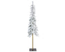 Everlands Snowy Alpine Slim Christmas Tree 210cm (7ft)