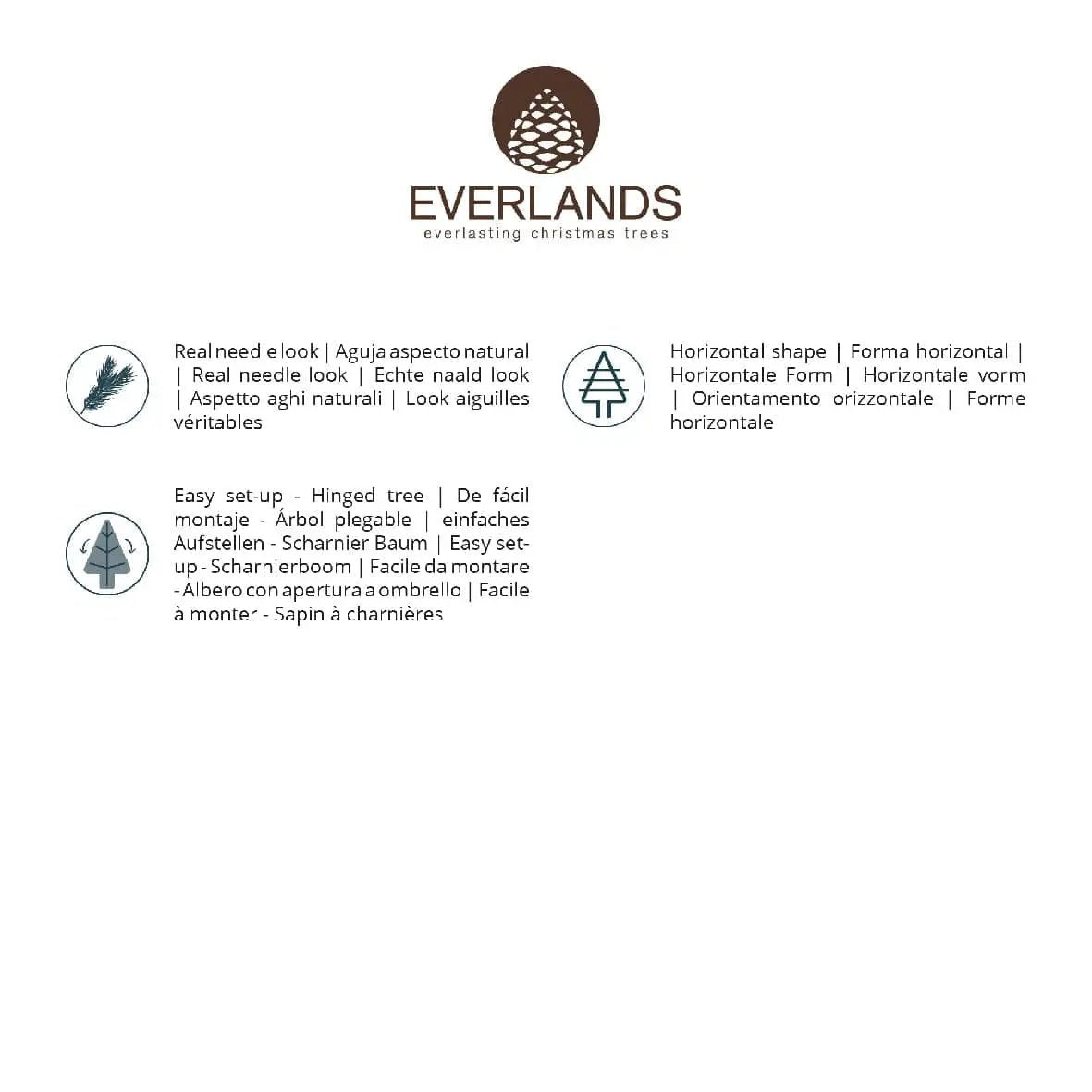 Everlands Geneva Fir Pre-Lit Christmas Tree 210cm / 7ft