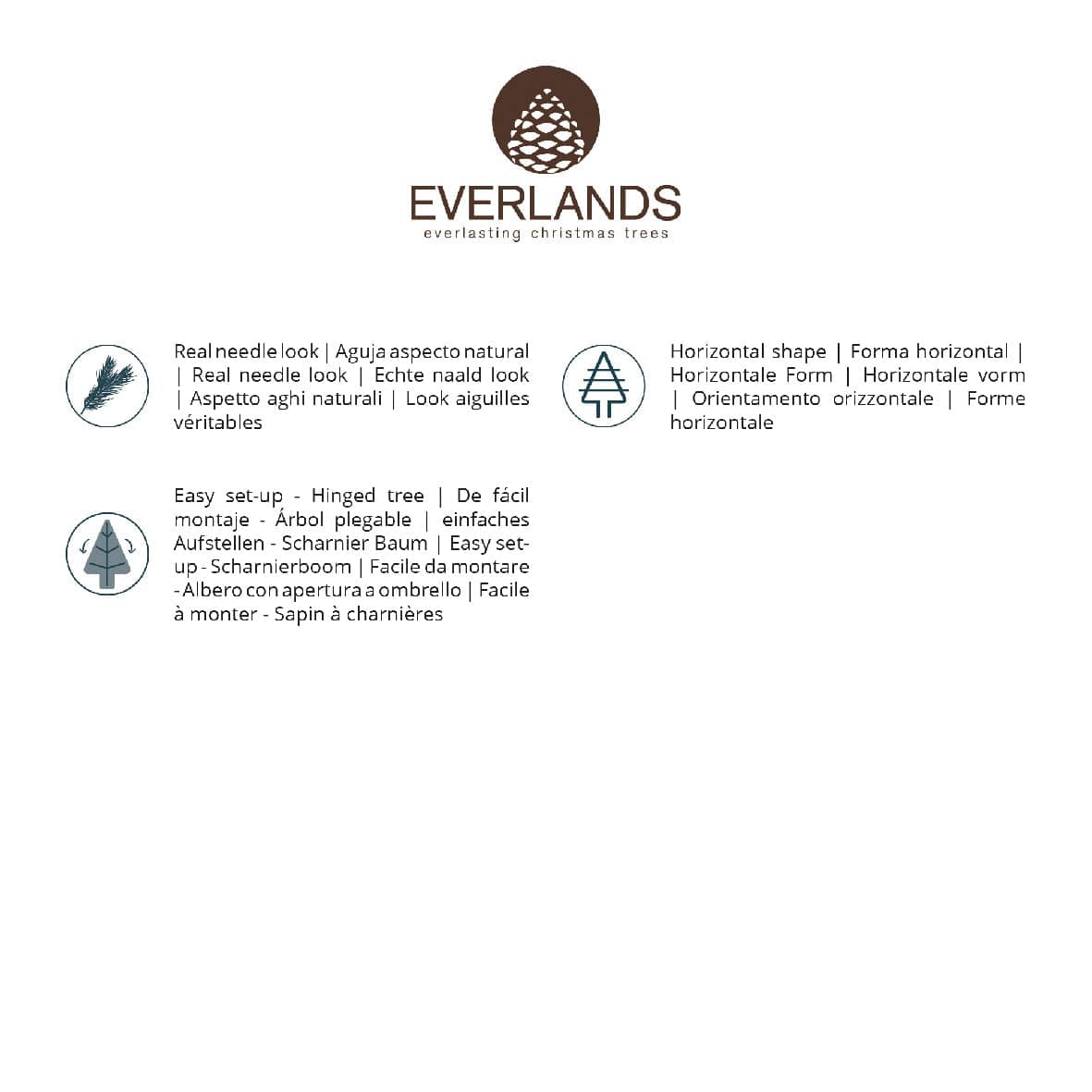 Everlands Geneva Fir Christmas Tree 180cm / 6ft