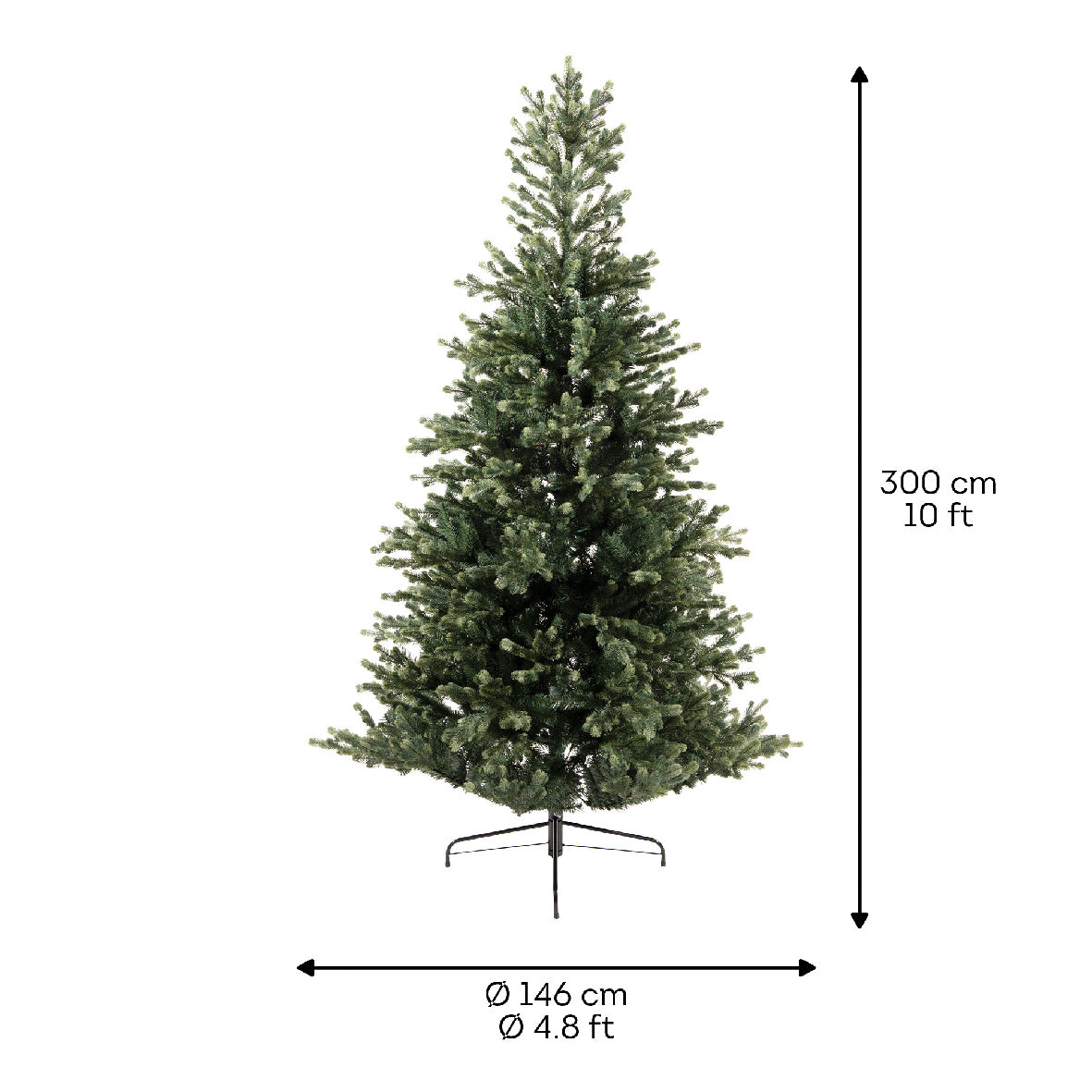 Everlands Geneva Fir Christmas Tree 300cm / 10ft (ex-display)