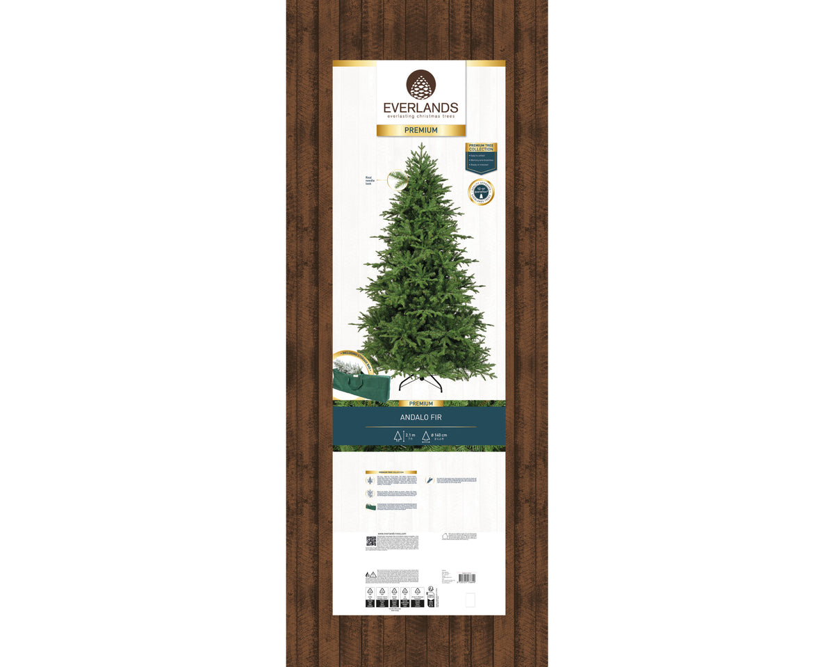 Everlands Andalo Fir Premium Christmas Tree 7ft (210cm)