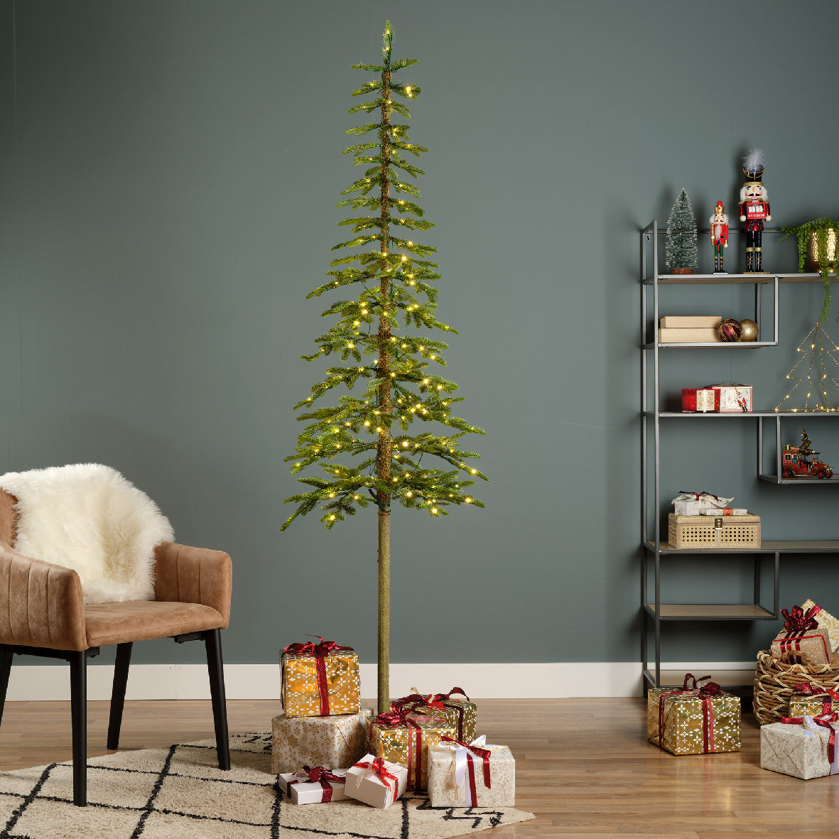 Pre Lit Alpine Fir Tree 210cm / 7ft | Kaemingk Everlands