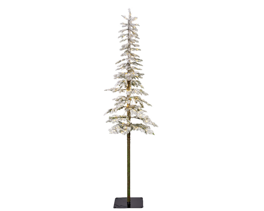 Everlands Pre-lit Snowy Pencil Alpine 210cm (7ft)