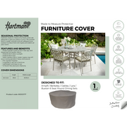 Hartman 6 Seat Round Protective Cover - Fits Amalfi / Berkeley / Oakley / Lyra / Buxton