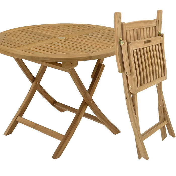 Hartman Malton 4 Seat Round Folding Dining Set