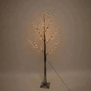 Festive Lit Warm White Snow Tree - Two Sizes
