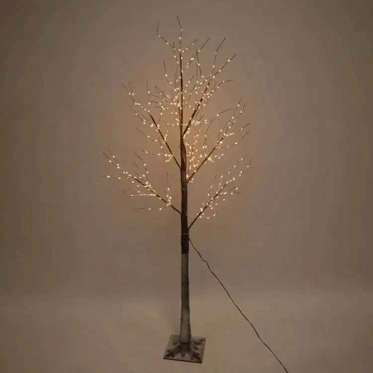 Festive Lit Warm White Snow Tree - Two Sizes