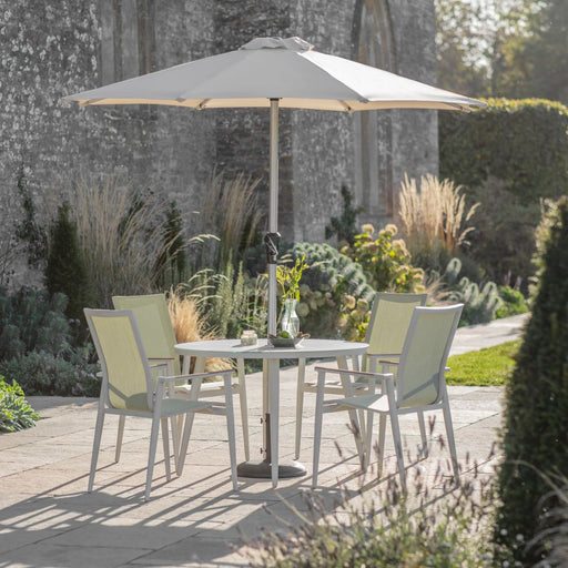 Bramblecrest Sofia 4 Seater Complete Dining Set in Green