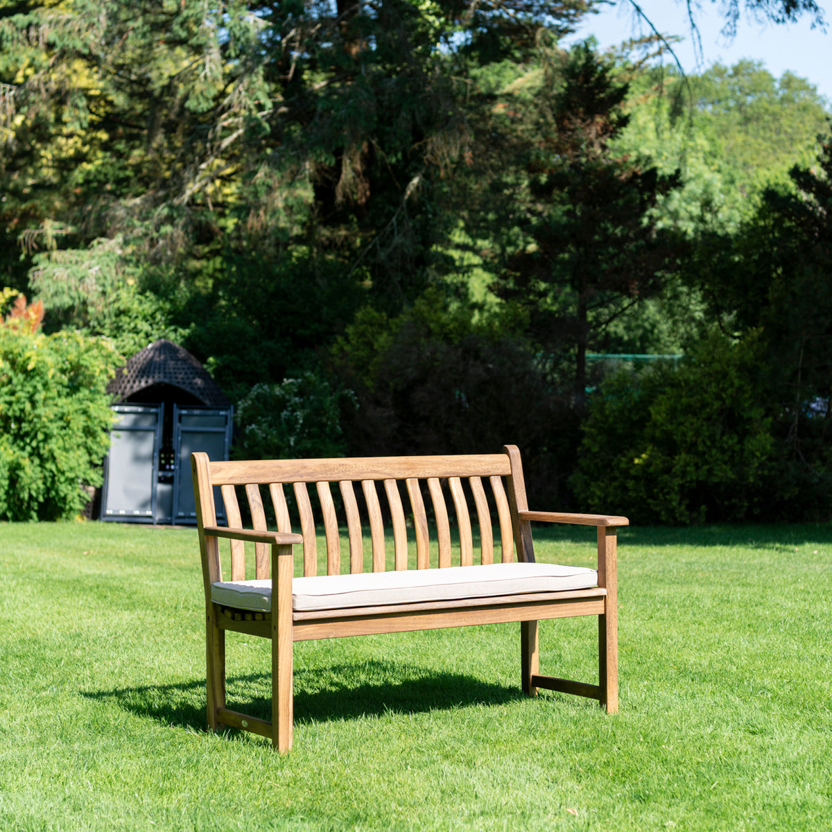 Alexander Rose Albany Broadfield Flat Arm Garden Bench 4ft (122cm)