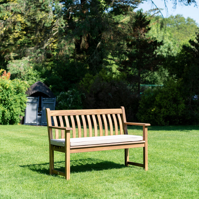 Alexander Rose Albany Broadfield Flat Arm Garden Bench 4ft (122cm)