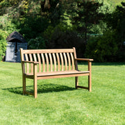 Alexander Rose Albany Broadfield Flat Arm Garden Bench 4ft (122cm)