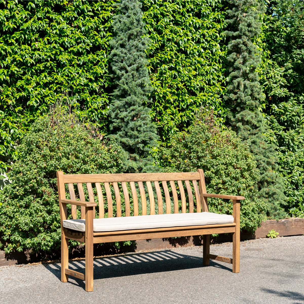 Alexander Rose Albany Broadfield Flat Arm Garden Bench 5ft (150cm)