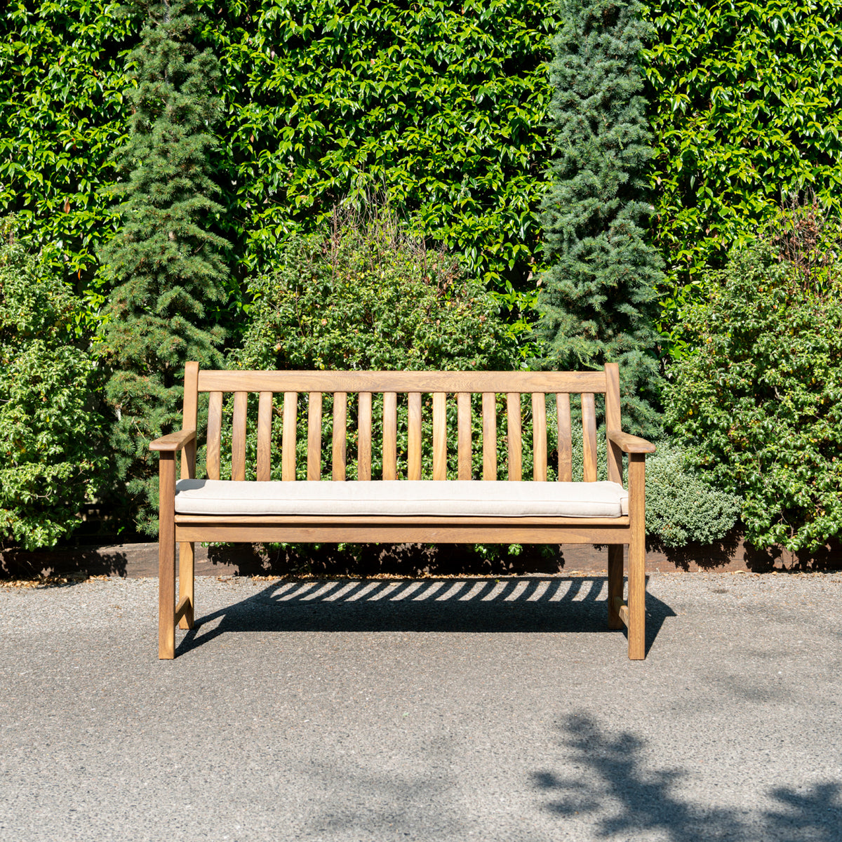 Alexander Rose Albany Broadfield Flat Arm Garden Bench 5ft (150cm)
