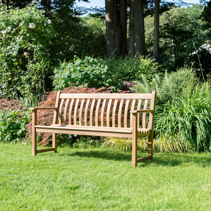 Alexander Rose Albany Broadfield Flat Arm Garden Bench 5ft (150cm) (ex-display)