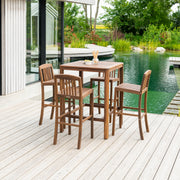 Alexander Rose Bolney Square Garden Bar Table and 4 Stool Set