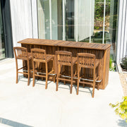 Alexander Rose Bolney Square Garden Bar Table and 4 Stool Set