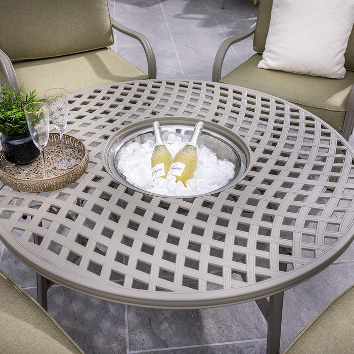 Hartman Buxton Round Cosy Firepit Set in Wheatgrass