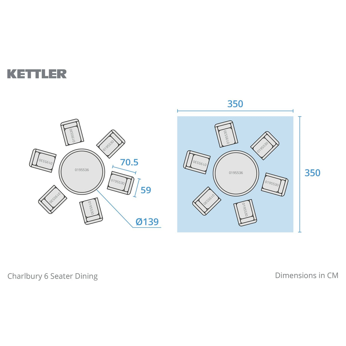 Kettler Charlbury Signature Lounge Chair Set (4 & 6 Seater options)