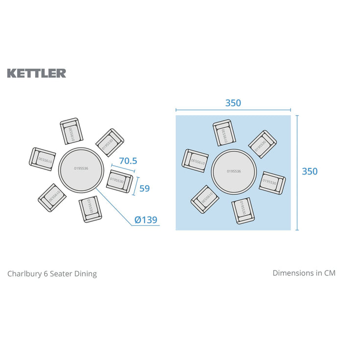 Kettler Charlbury Signature Lounge Chair Set (4 & 6 Seater options)