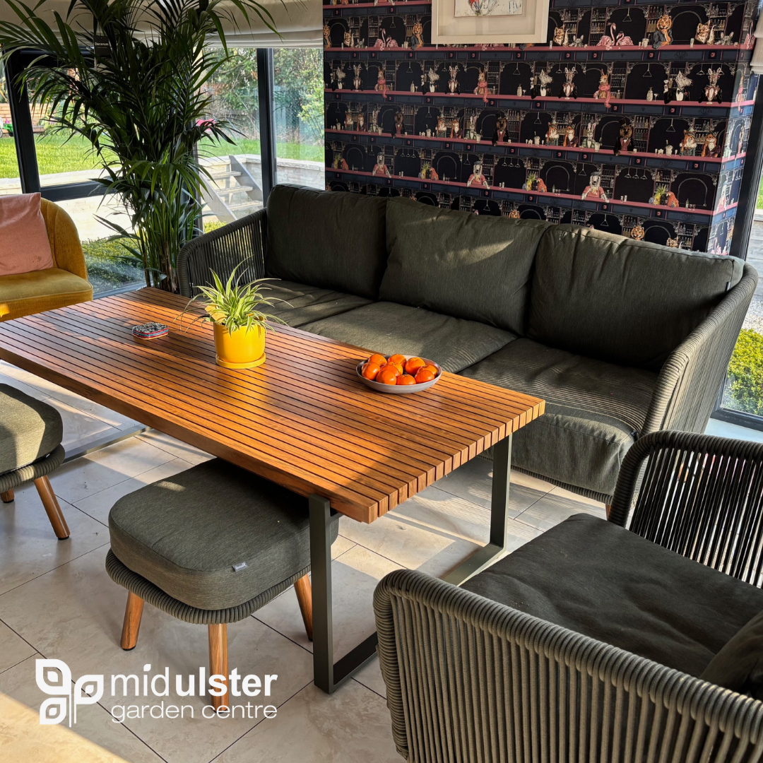Eden 3 Seat Sofa Lounge Set in Juniper Green by Hartman-Mid Ulster Garden Centre