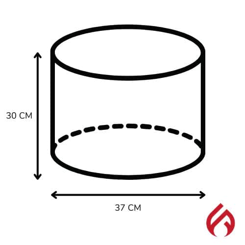 El Fuego Eco Firepit with fuel pack