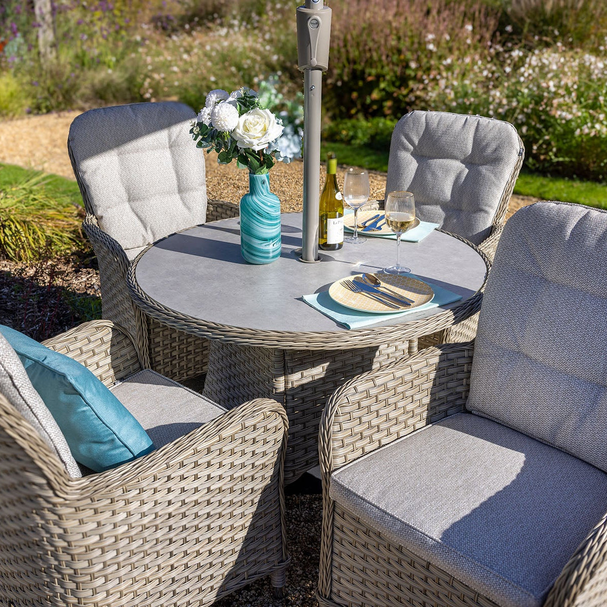 Hartman Eton 4 Seat Round Dining Set in Beech