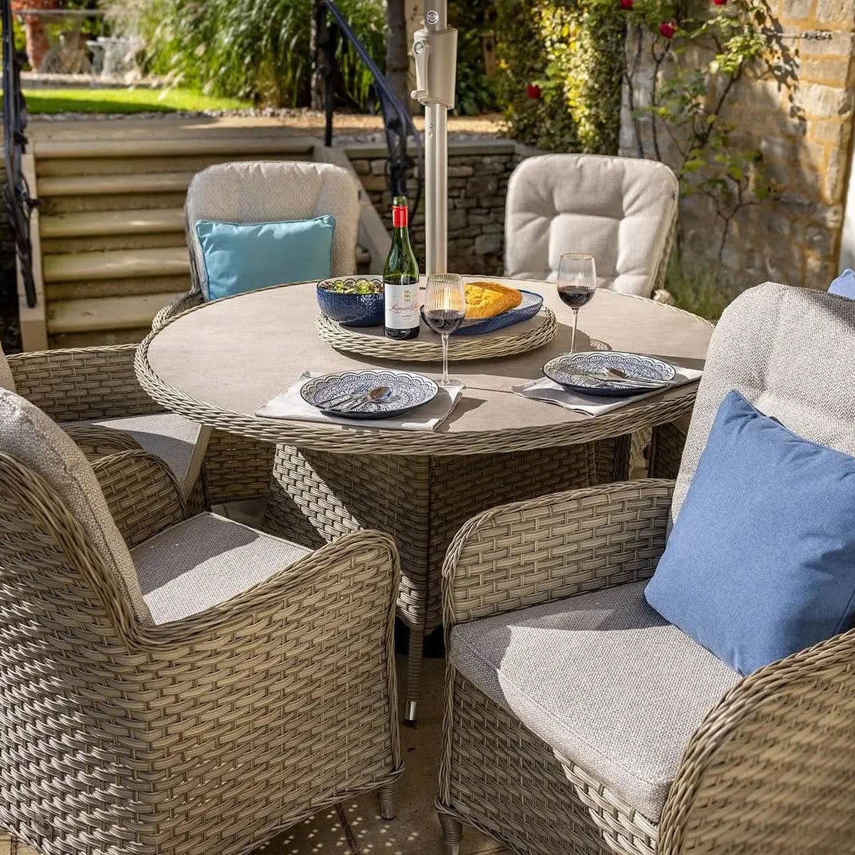 Hartman Eton 6 Seat Round Dining Set in Beech
