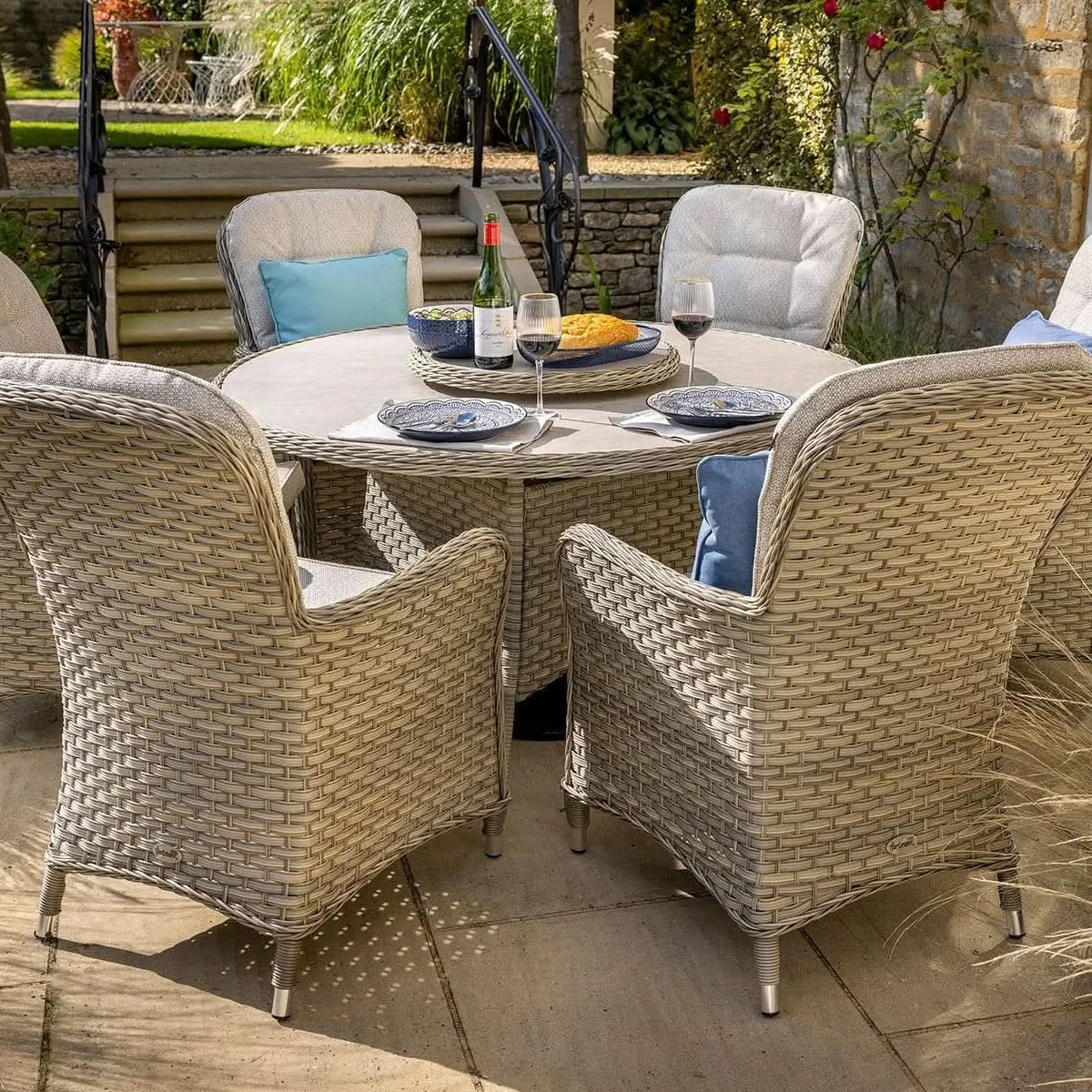 Hartman Eton 6 Seat Round Dining Set in Beech