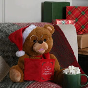 Festive 26cm Bo Animated Telling Story Bear With Book