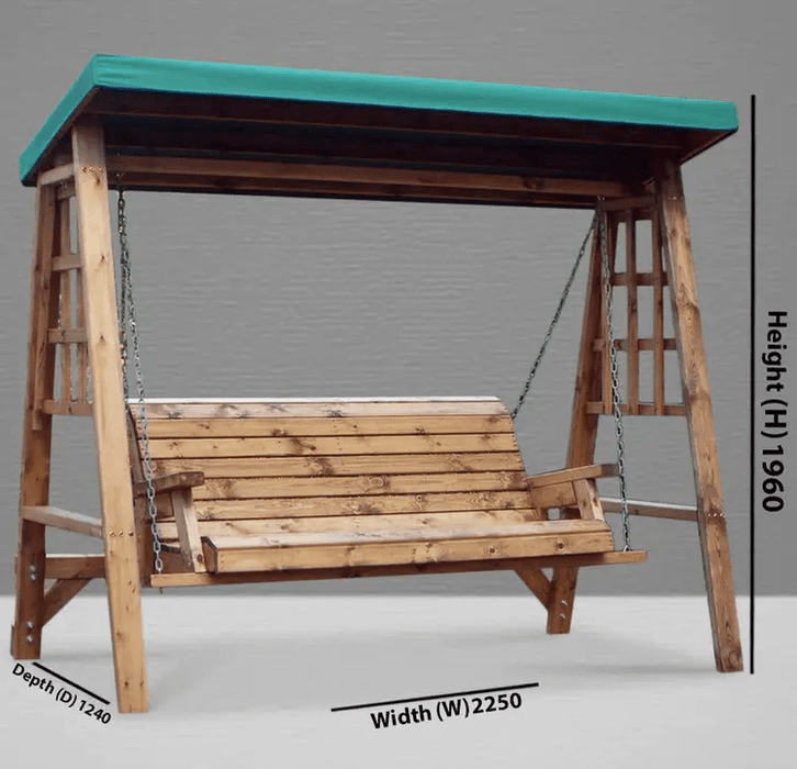Charles Taylor Dorset Three Seater Swing Green