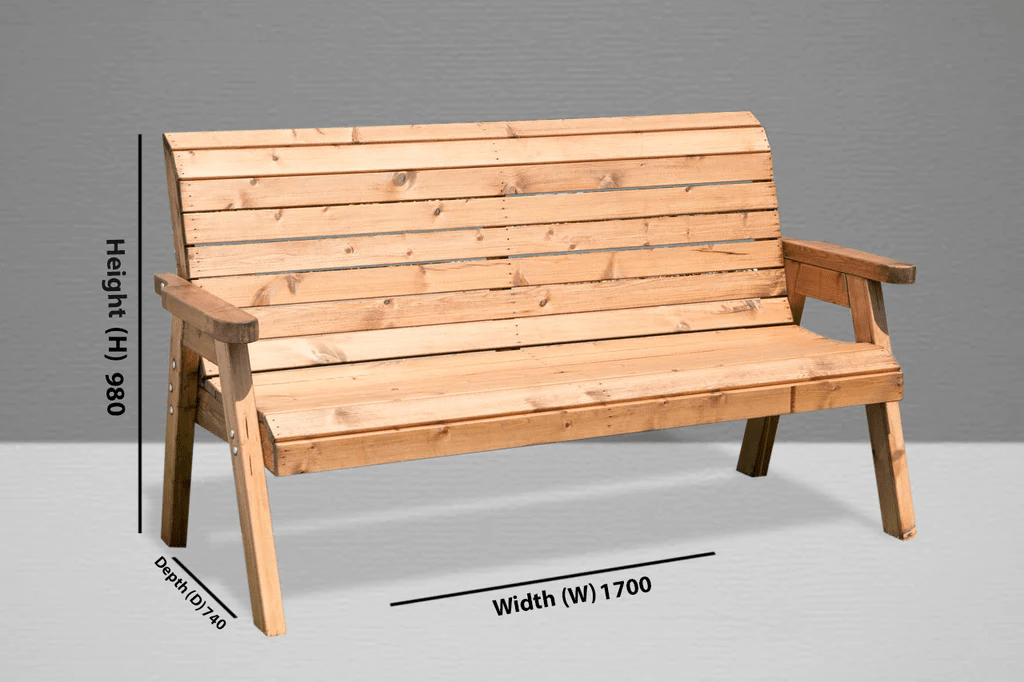 Charles Taylor Traditional 3 Seater Bench