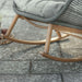 Bramblecrest Helsinki Rope Rocking Garden Armchair - Fern Green