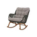 Bramblecrest Helsinki Rope Rocking Garden Armchair - Fern Green