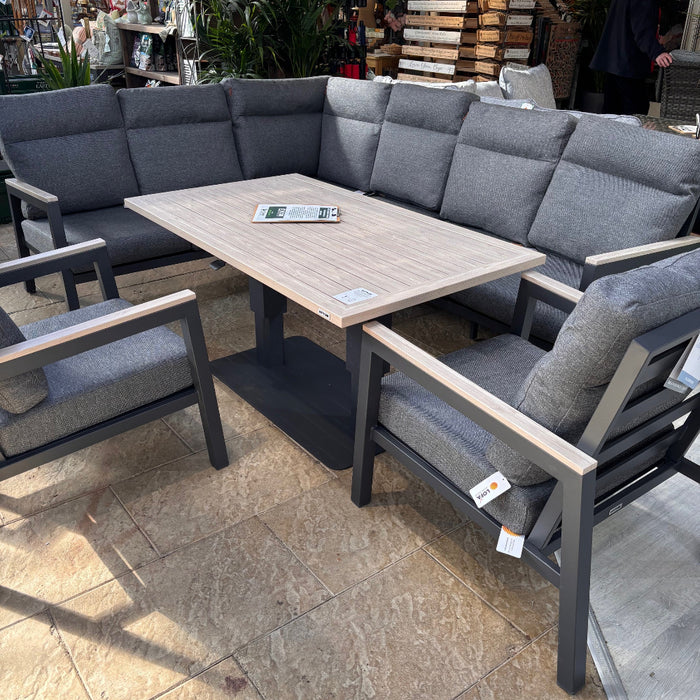 Kettler Tudor Corner Set Right Hand with 2x Armchairs