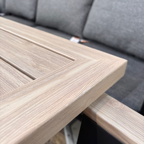 Tudor 5 Seat Sofa Set with Lounge Armchairs & High/Low Table