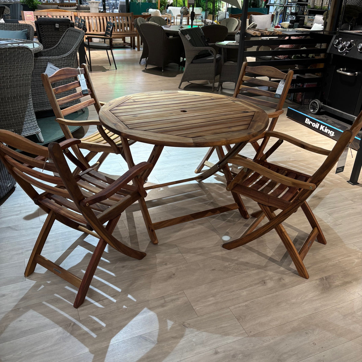 Alexander Rose Redcliffe Folding Dining Set for 4