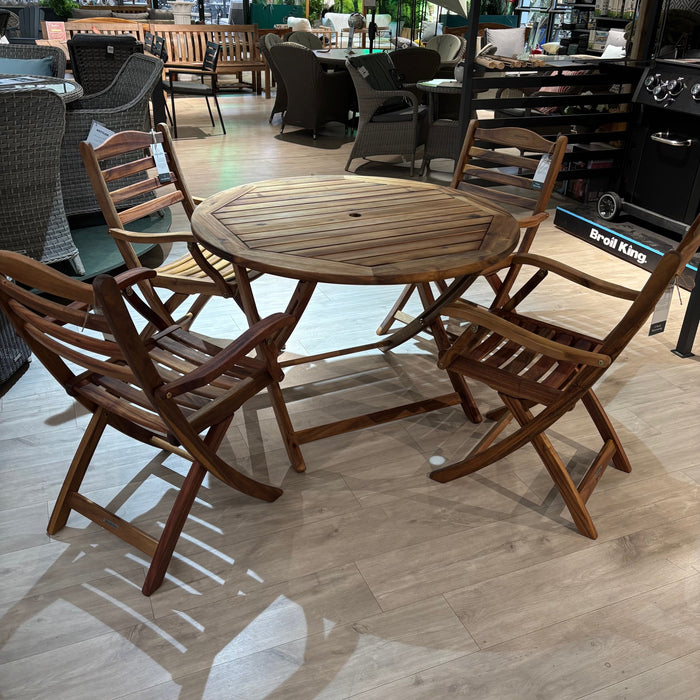 Alexander Rose Redcliffe Folding Dining Set for 4
