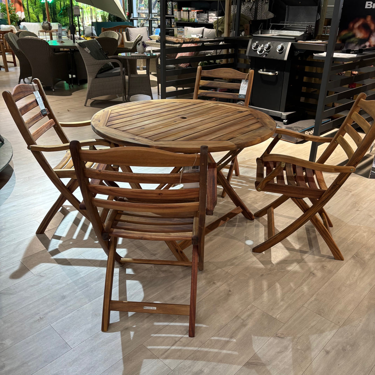 Alexander Rose Redcliffe Folding Dining Set for 4