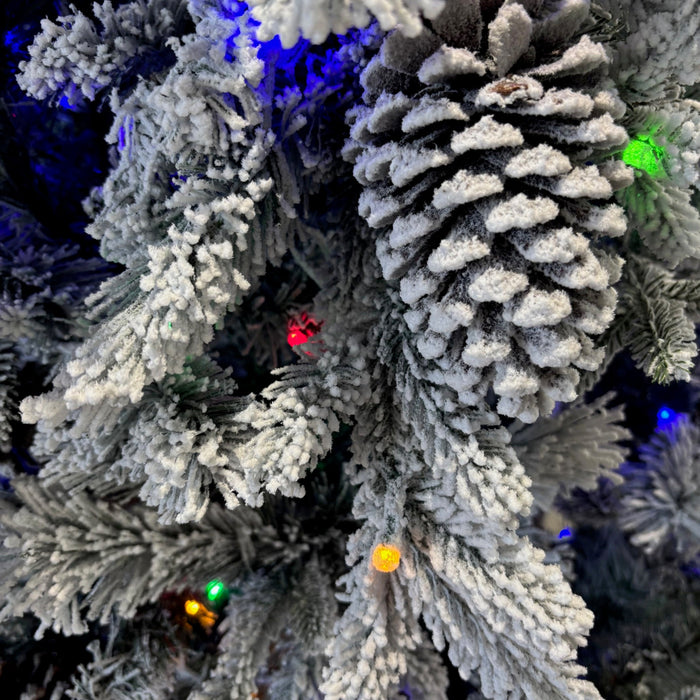 Bosk Frosted Winterfold Fir Christmas Tree 7.5ft (Prelit & Unlit options)