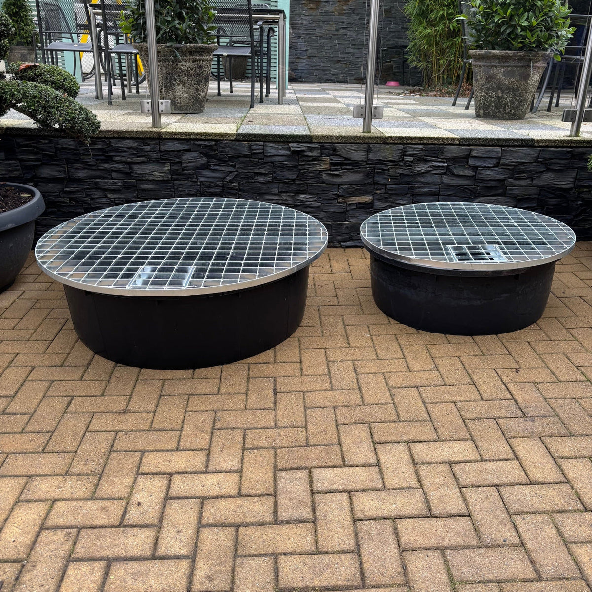 Heavy Duty Galvanised Steel Round Grids for Water Feature 90cm & 120cm