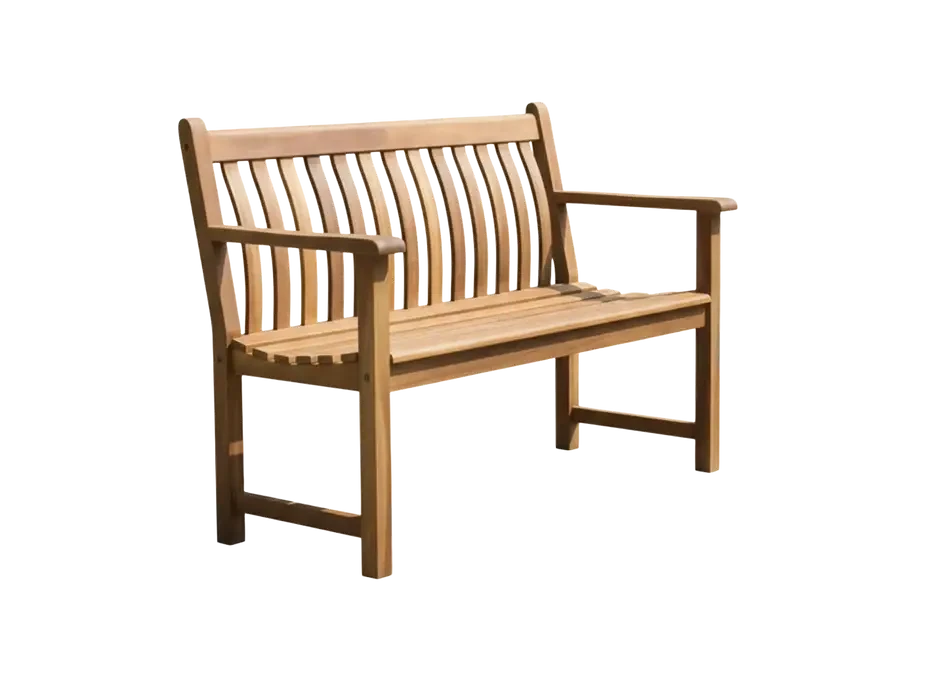 Lakeside Acacia Wood Flat Arm Broadfield Bench 4ft & 5ft options