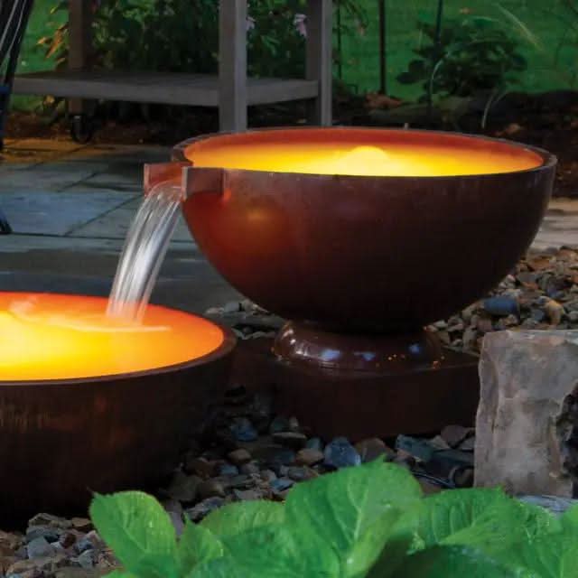 Oase Copper Bowl Water Feature Round 75cm Dia