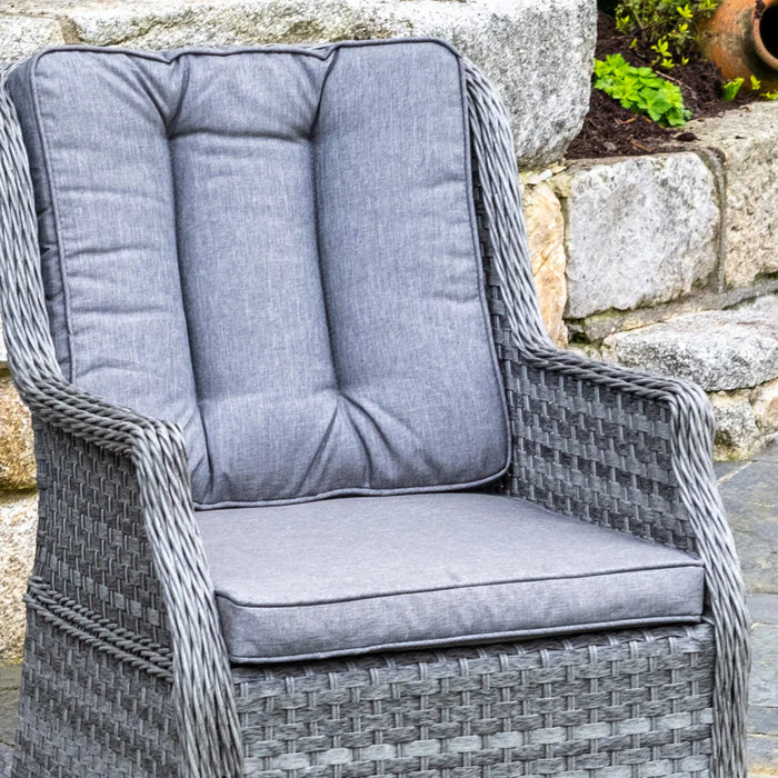 Bali - 4 Seat Set with 120cm Round Table (Grey)