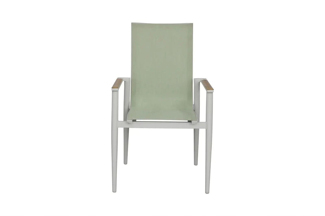 Bramblecrest Sofia 4 Seater Complete Dining Set in Green