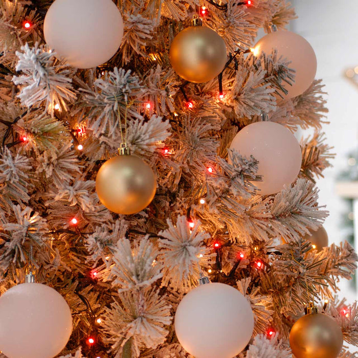 Festive Compact LED Lights Red/Warm White 1000