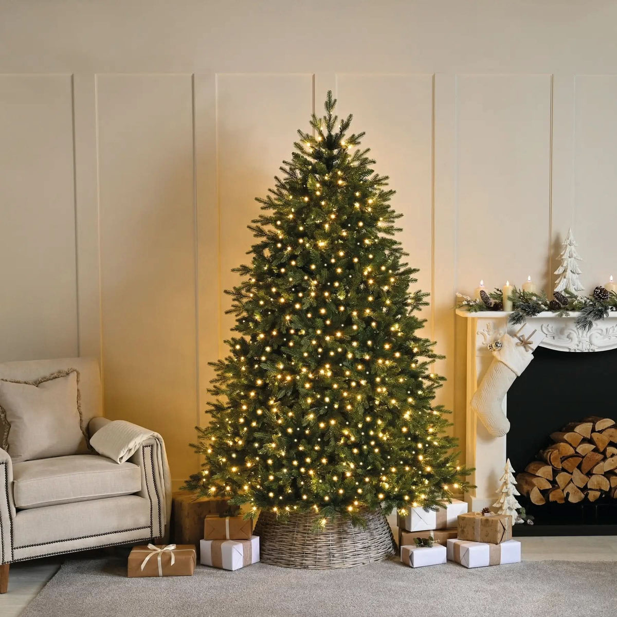 Festive Compact LED Lights Warm White 2000