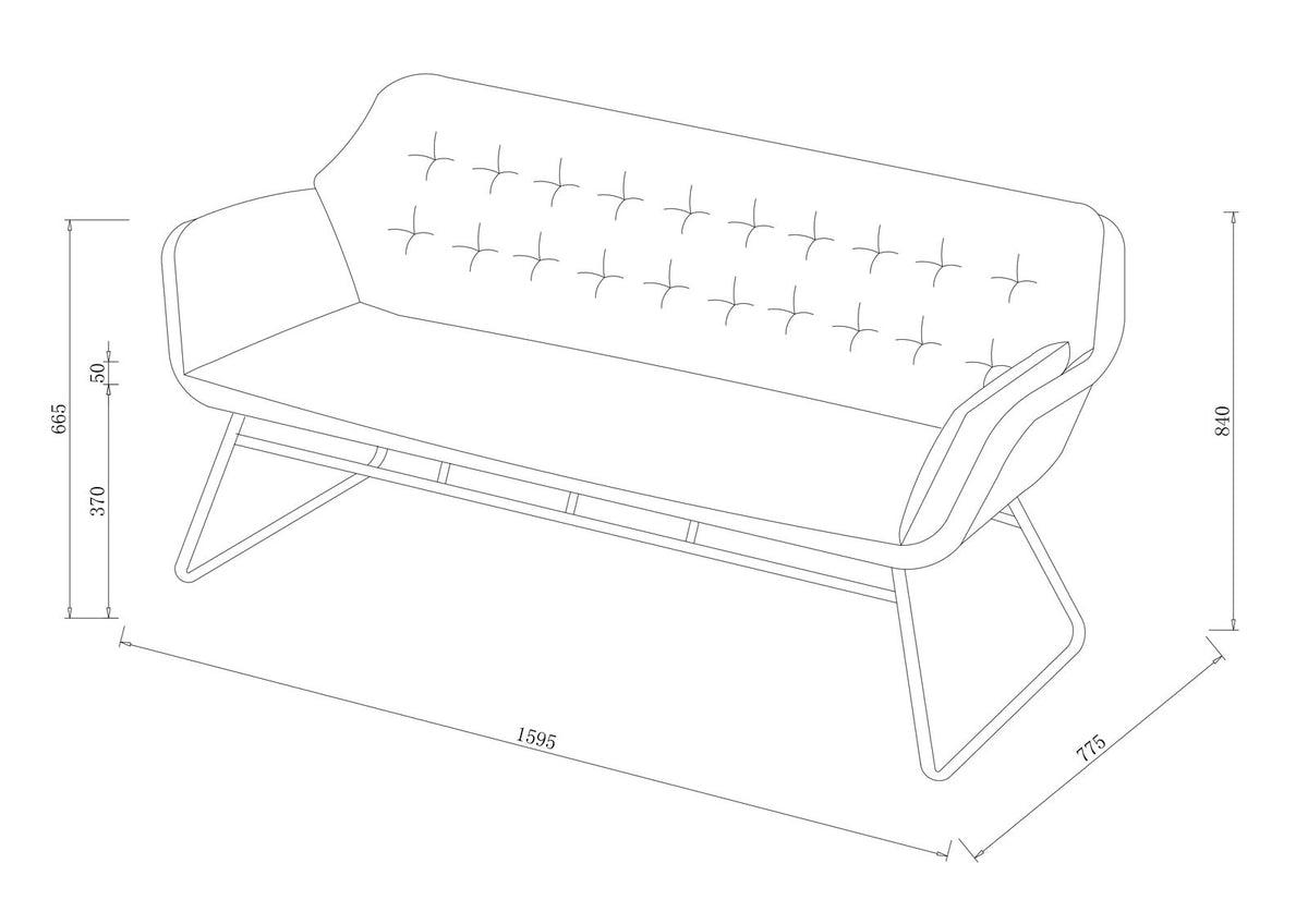 Hartman Rayo 2 Seater Lounge Set (Ex-display)