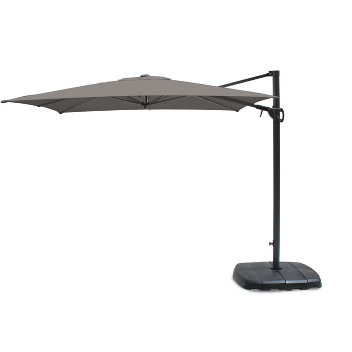 Kettler 2.5m Free Arm Parasol Grey Frame, Canopy in 2 Colours